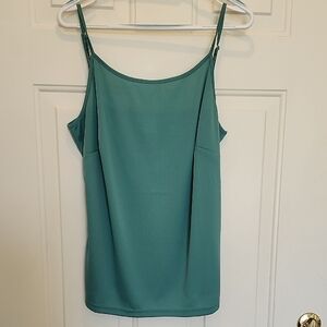 Tank Top With Adjustable Straps Teal Women's NEW WO TAG